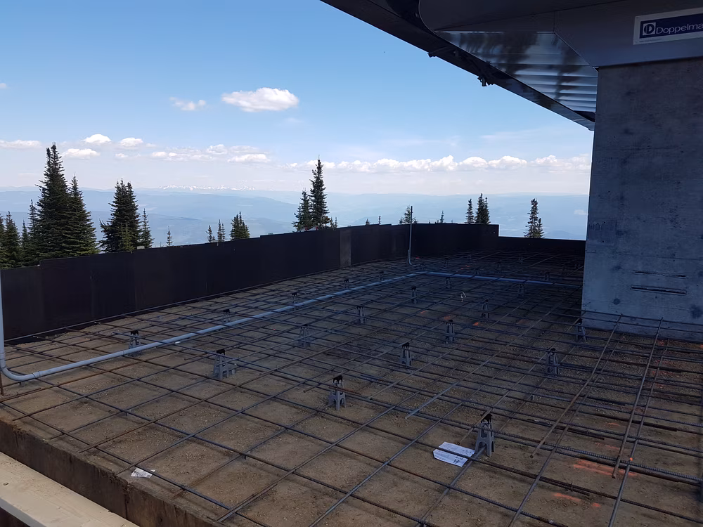 Professional concrete finishing work